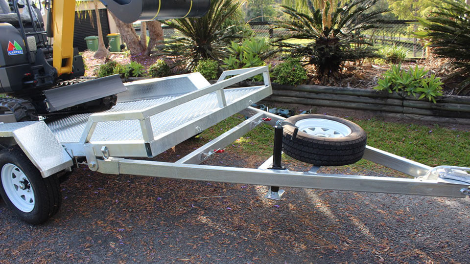 10×5 Galvanised Hydraulic Tipping Trailer