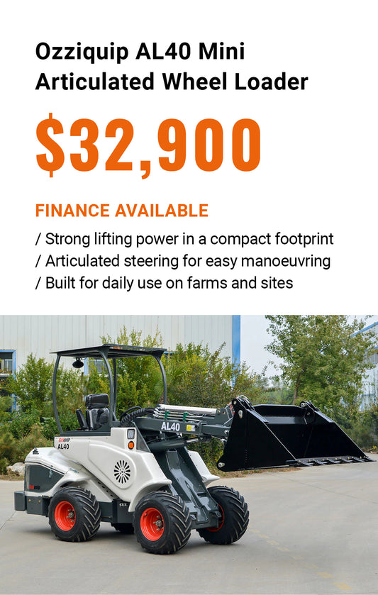 Ozziquip AL40 Mini Articulated Wheel Loader