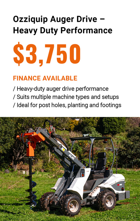 Ozziquip Auger Drive – Heavy Duty Performance with Versatile Compatibility