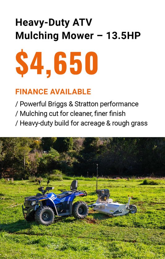Heavy-Duty ATV Mulching Mower – 13.5HP Briggs & Stratton Engine