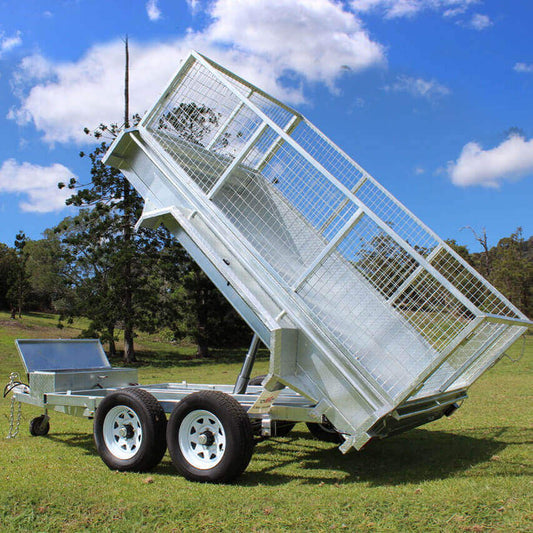 Hydraulic 10×6 Galvanised Tipping Trailer image 0