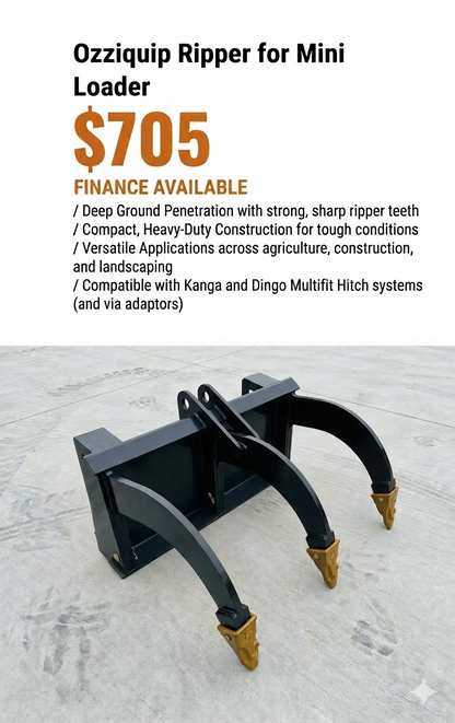 Ozziquip Hydraulic Ripper for Mini Loader