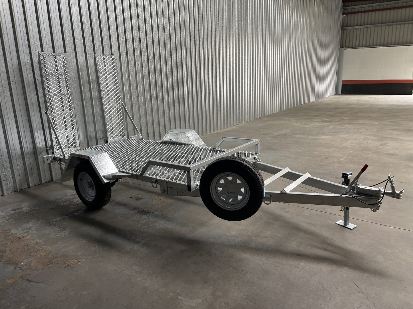 9x5 Plant Trailer Single Axle Tilting