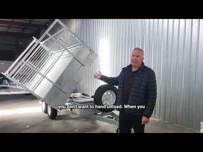 Ozzi Trailers 10×6 Flat Top Hydraulic Tipper